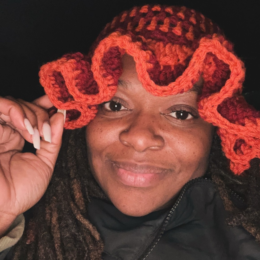 Handmade Crochet Ruffle Beanie Hat